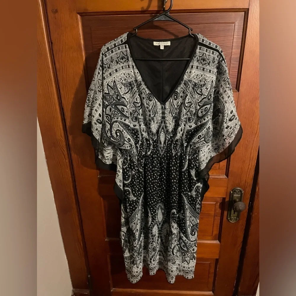 New Without Tags Black Paisley Boho Dress *make offers* - Picture 4 of 9